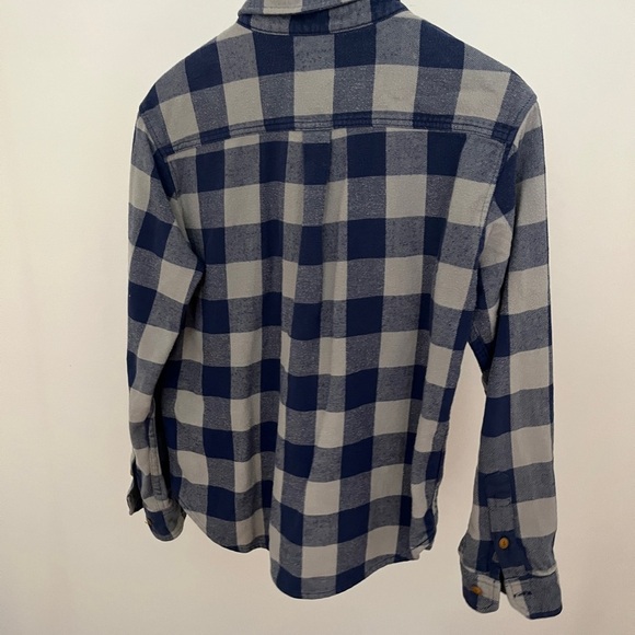 Almond Surfboards and Designs Flannel, Blue and Gray Plaid, Medium - Picture 4 of 4